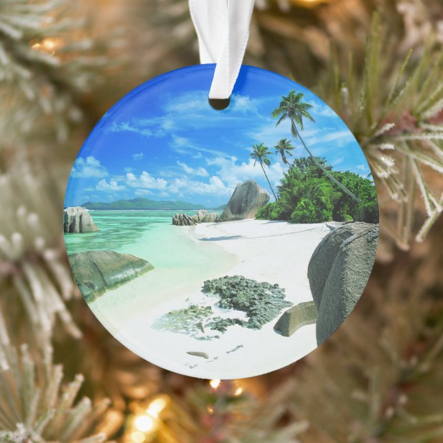 Tropical Beaches | La Digue Island Ornament (Tree)