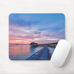 Tropical Beaches Maldives Bungalows Mouse Pad