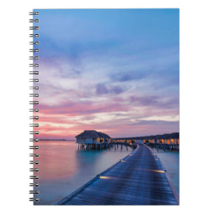 Tropical Beaches   Maldives Bungalows Notebook