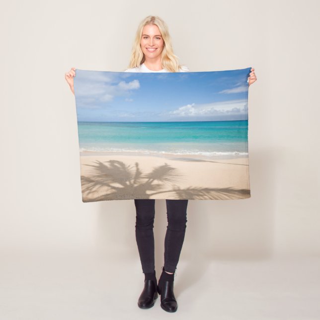 Tropical Beaches | Maui, Hawaii Fleece Blanket (In Situ)