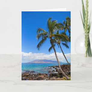 Tropical Beaches Maui Hawaii Island Card