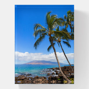 Tropical Beaches Maui Hawaii Island Paperweight