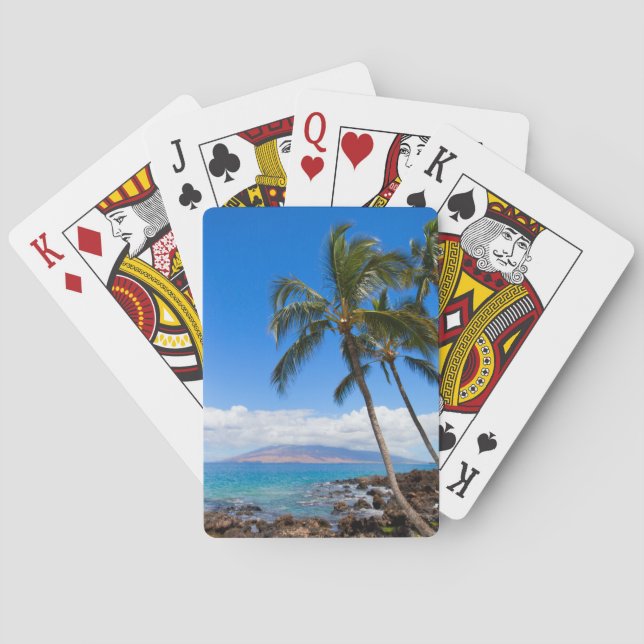 Tropical Beaches | Maui Hawaii Island Poker Cards (Back)