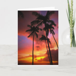 Tropical Beaches Maui Hawaii Islands Card