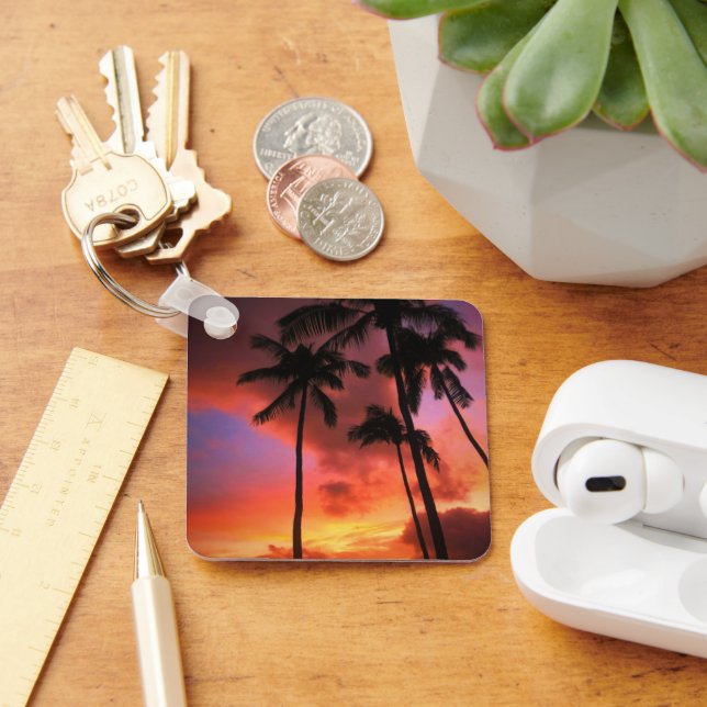 Tropical Beaches | Maui Hawaii Islands Keychain (Desk)