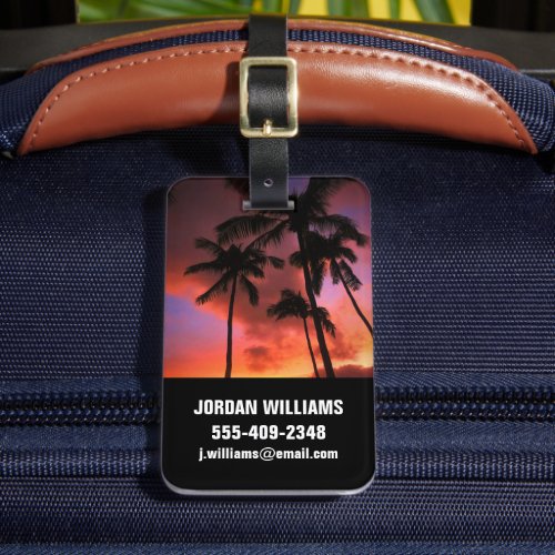 Tropical Beaches  Maui Hawaii Islands Luggage Tag