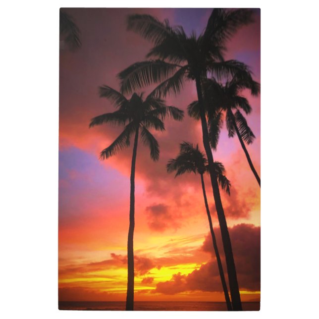 Tropical Beaches | Maui Hawaii Islands Metal Print (Front)