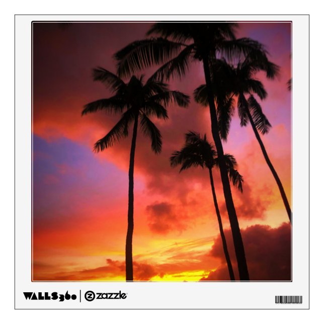 Tropical Beaches | Maui Hawaii Islands Wall Decal (Front)