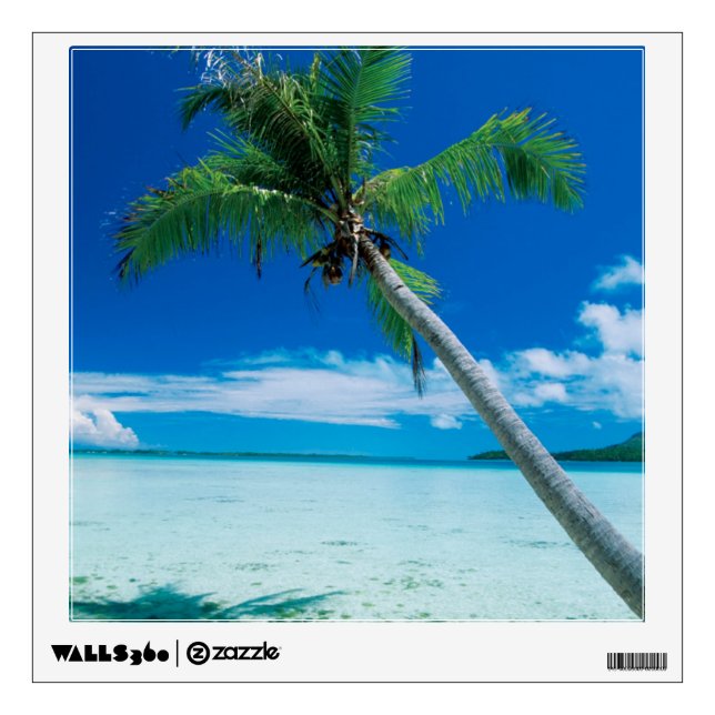 Tropical Beaches | Motu Tofari Beach, Bora Bora Wall Decal (Front)