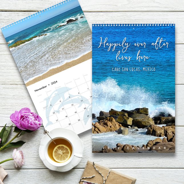 Tropical Beaches of Cabo San Lucas Mexico One Page Calendar (Creator Uploaded)