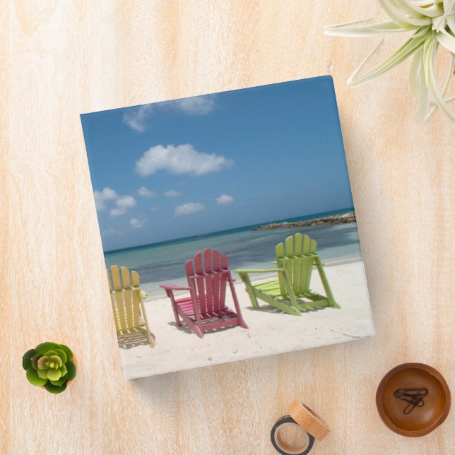 Tropical Beaches | Palm Beach, Aruba 3 Ring Binder (In Situ)