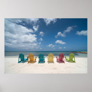 Tropical Beaches   Palm Beach, Aruba Poster