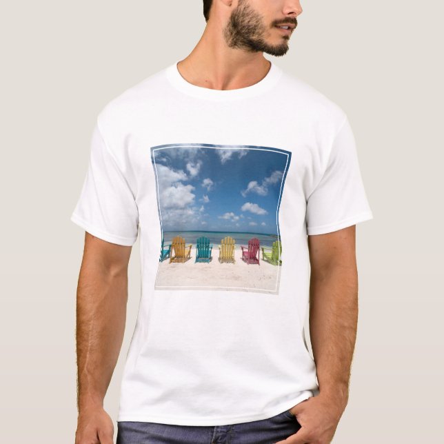 Tropical Beaches | Palm Beach, Aruba T-Shirt (Front)