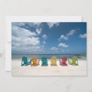 Tropical Beaches   Palm Beach, Aruba Thank You Card