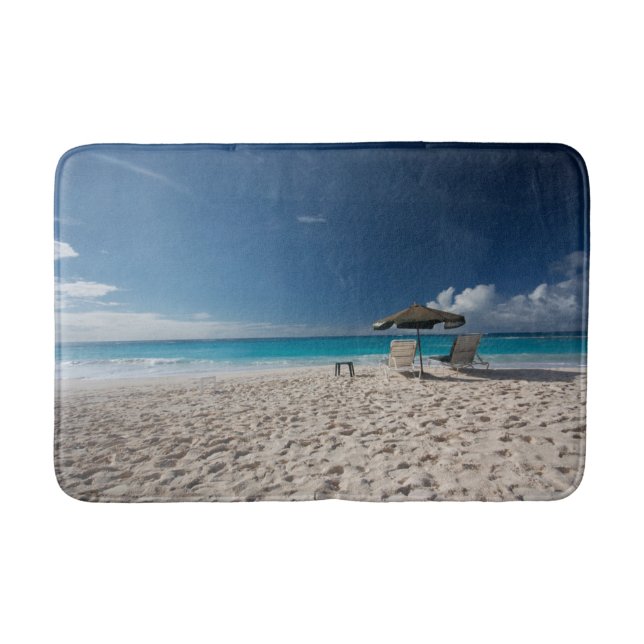 Tropical Beaches | Sandy Beach, Anguilla Bath Mat (Front)