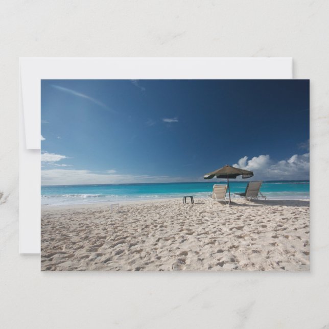 Tropical Beaches | Sandy Beach, Anguilla Thank You Card (Front)