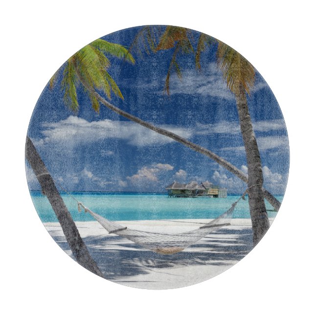 Tropical Beaches | Sandy Beach, Maldives Cutting Board (Front)