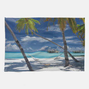 Tropical Beaches Sandy Beach, Maldives Kitchen Towel
