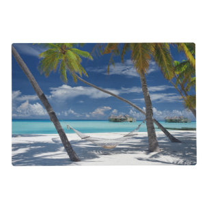 Tropical Beaches   Sandy Beach, Maldives Placemat