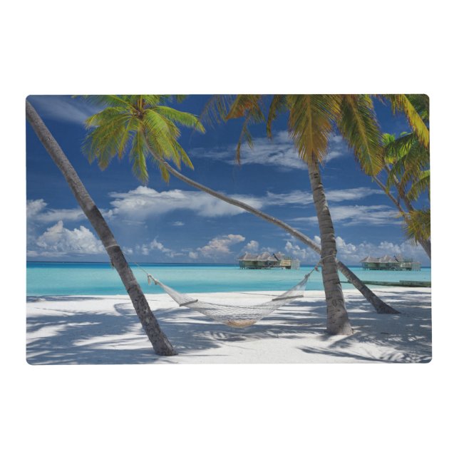 Tropical Beaches | Sandy Beach, Maldives Placemat (Front)