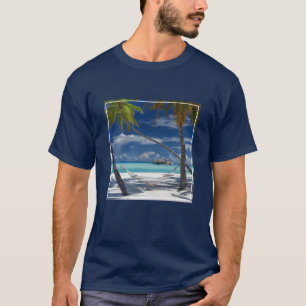 Tropical Beaches Sandy Beach, Maldives T-Shirt