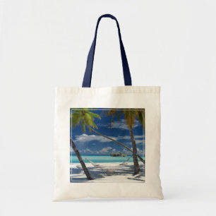 Tropical Beaches Sandy Beach, Maldives Tote Bag