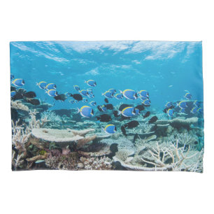 Tropical Beaches Sturgeon Amongst Coral Pillow Case