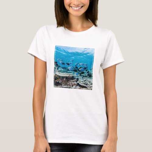 Tropical Beaches  Sturgeon Amongst Coral T_Shirt