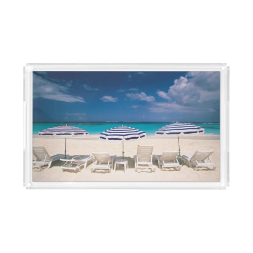 Tropical Beaches  Tropical Beach Anguilla Acrylic Tray