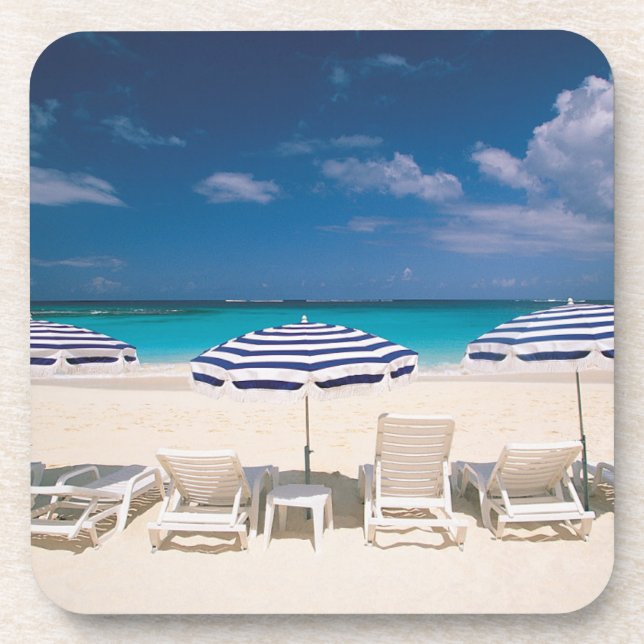 Tropical Beaches | Tropical Beach Anguilla Beverage Coaster (Front)