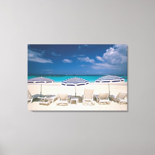 Tropical Beaches  Tropical Beach Anguilla Canvas Print