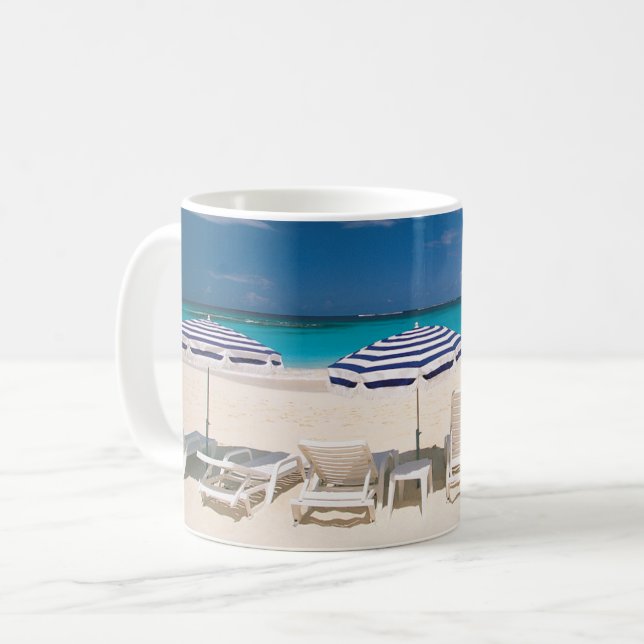 Tropical Beaches | Tropical Beach Anguilla Coffee Mug (Front Left)