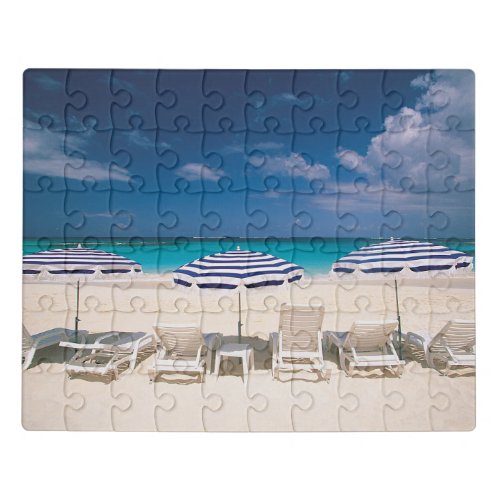 Tropical Beaches  Tropical Beach Anguilla Jigsaw Puzzle