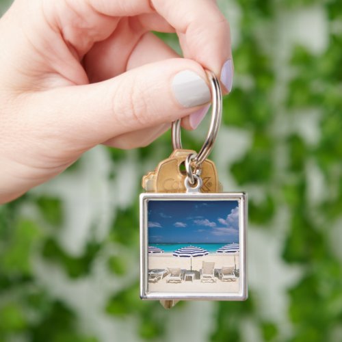 Tropical Beaches  Tropical Beach Anguilla Keychain