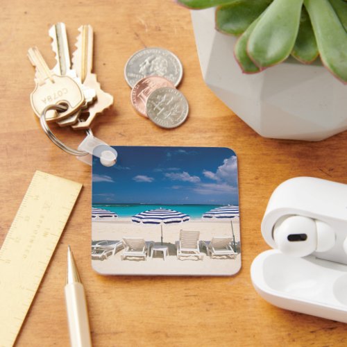 Tropical Beaches  Tropical Beach Anguilla Keychain