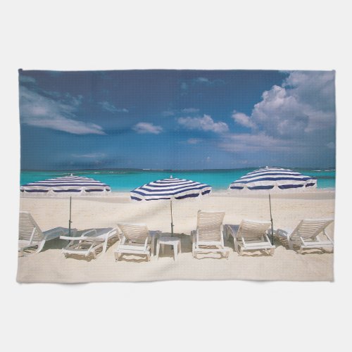 Tropical Beaches  Tropical Beach Anguilla Kitchen Towel