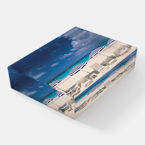 Tropical Beaches  Tropical Beach Anguilla Paperweight