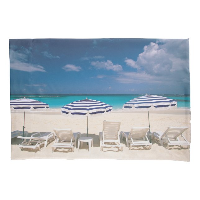 Tropical Beaches | Tropical Beach Anguilla Pillow Case (Front)