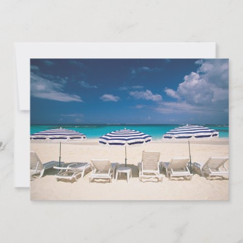 Tropical Beaches  Tropical Beach Anguilla Thank You Card