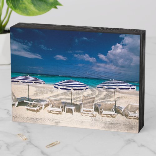 Tropical Beaches  Tropical Beach Anguilla Wooden Box Sign