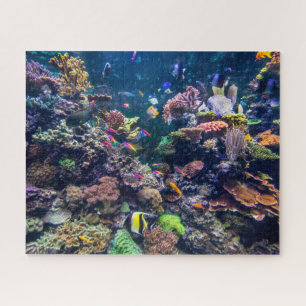 Tropical Beaches Underwater Coral Reef Jigsaw Puzzle