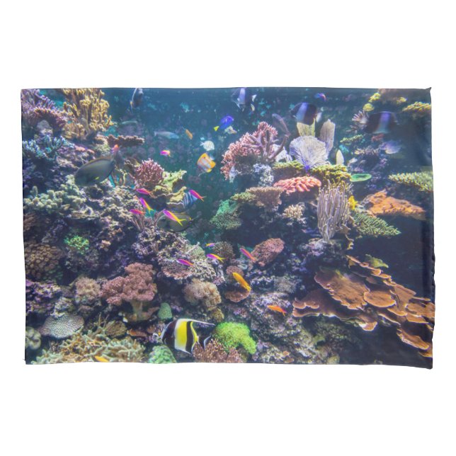 Tropical Beaches | Underwater Coral Reef Pillow Case (Front)
