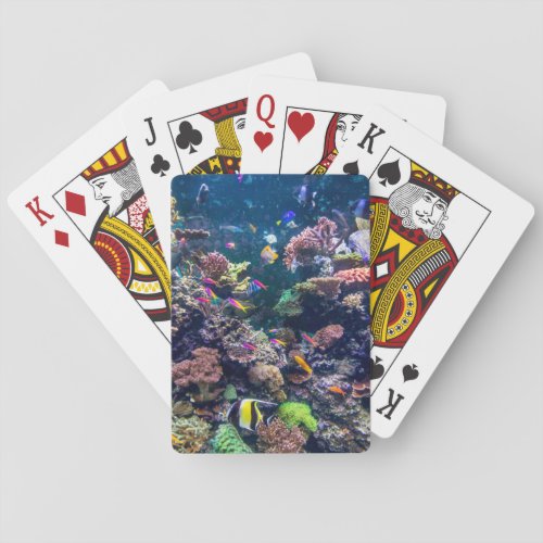 Tropical Beaches  Underwater Coral Reef Playing Cards