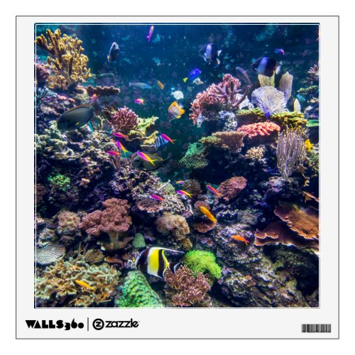 Tropical Beaches  Underwater Coral Reef Wall Decal