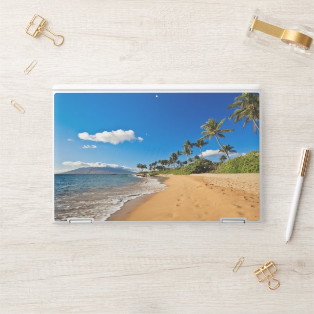 Tropical Beaches | Wailea, Maui, Hawaii HP Laptop Skin (Desk)