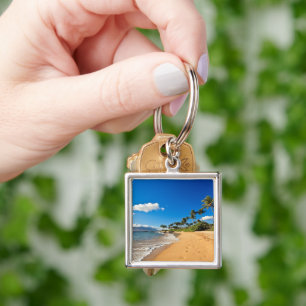 Tropical Beaches Wailea, Maui, Hawaii Keychain