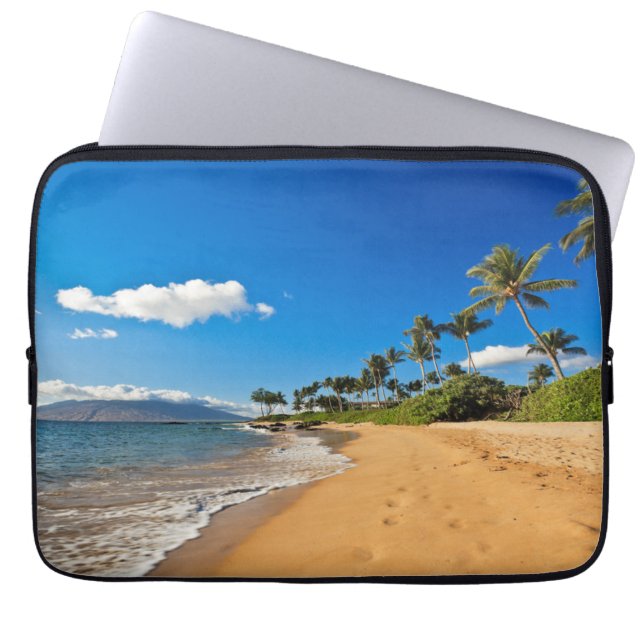 Tropical Beaches | Wailea, Maui, Hawaii Laptop Sleeve (Front)
