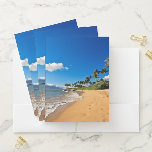Tropical Beaches | Wailea, Maui, Hawaii Pocket Folder (In Situ)