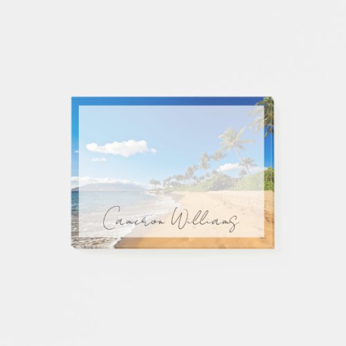 Tropical Beaches  Wailea Maui Hawaii Post_it Notes