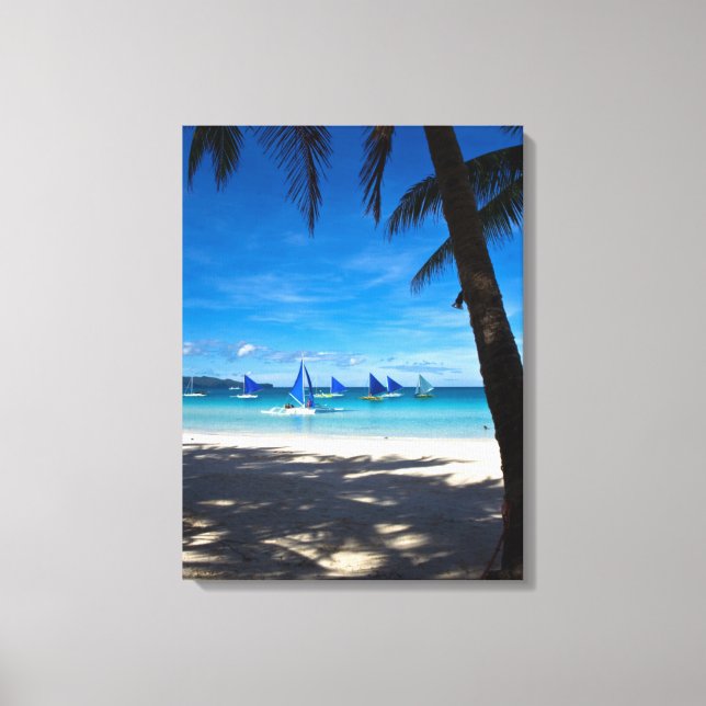 Tropical Beaches | White Beach Boracay Philippines Canvas Print (Front)